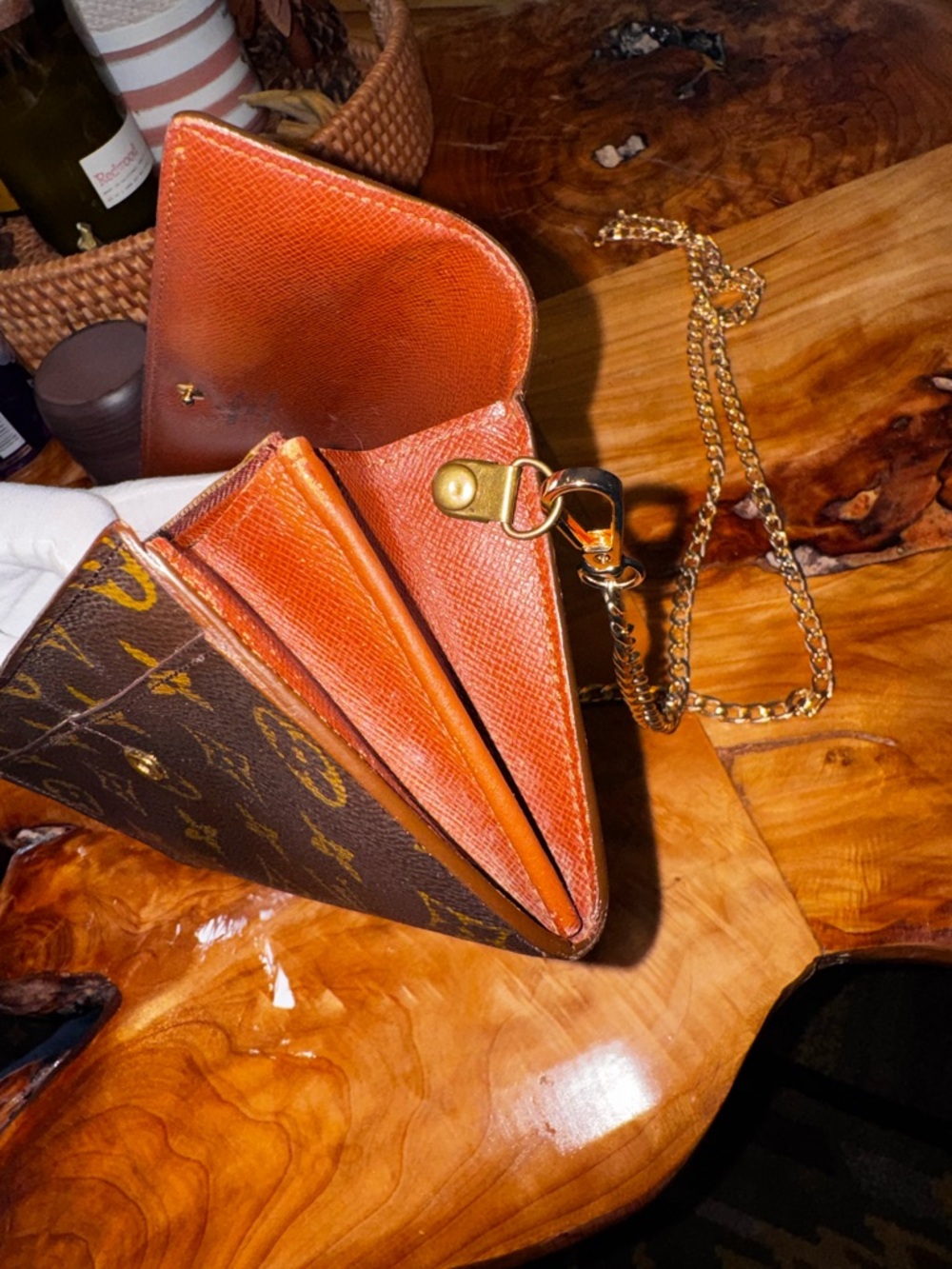 Louis Vuitton, beautiful vintage long Sarah wallet or Crossbody 100% authentic - Picture 9 of 17